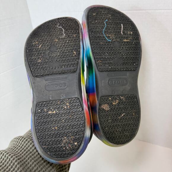 Crocs Bistro Graphic Tie Dye Slip Resistant Work Clog Women's Size 10 - Picture 7 of 8